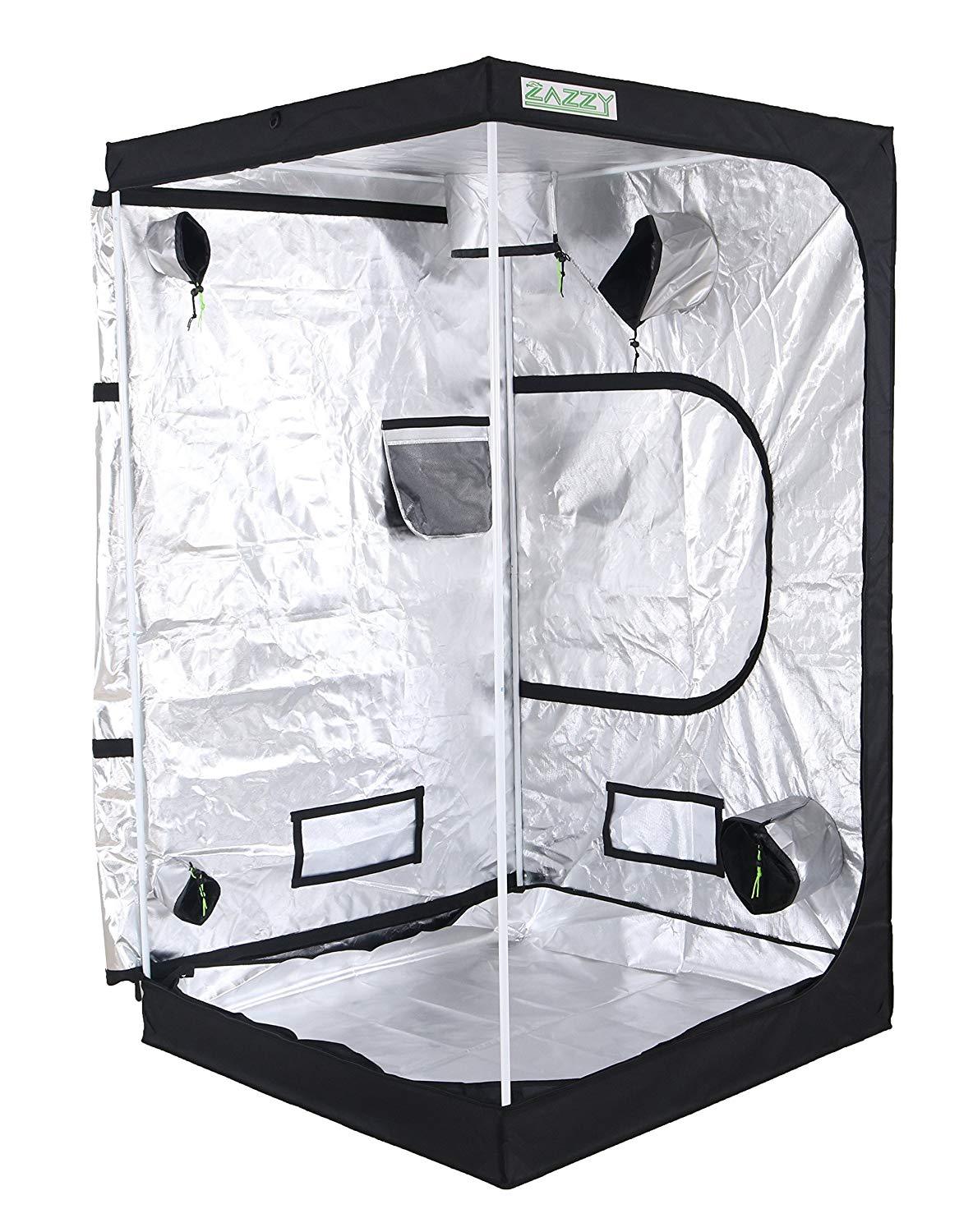 Zazzy 600D Mylar Hydroponic Indoor Grow Tent