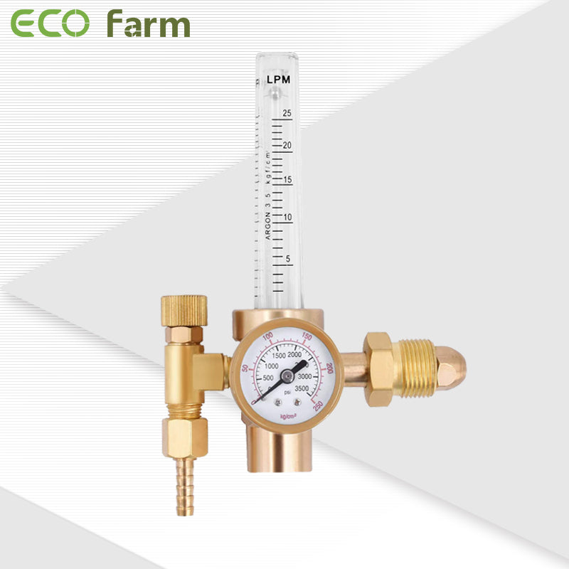 ECO Farm CO2 Gas Regulator Pressure Reducer Flow Gauge-growpackage.com