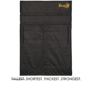 Gorilla 2ft x 4ft x 4ft11inch w/ Ext 5ft11inch Grow Tents For Shorty Plants
