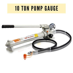hydraulic hand pump with pressure gauge