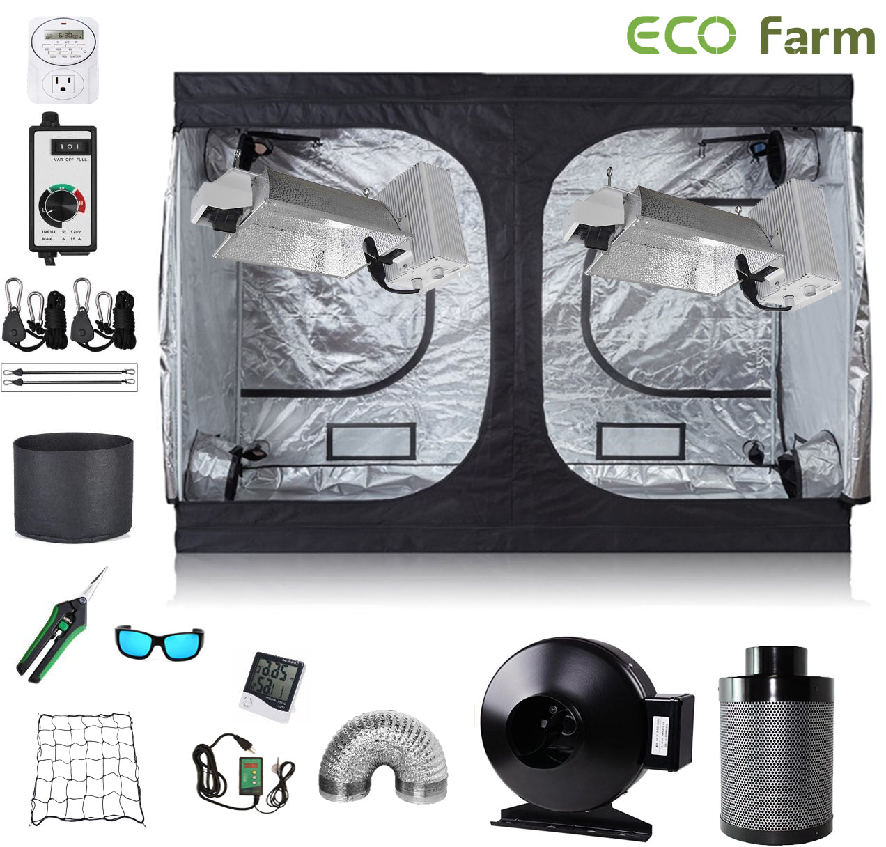 ECO Farm 8*4FT(96*48*80inch)DIY Grow Package