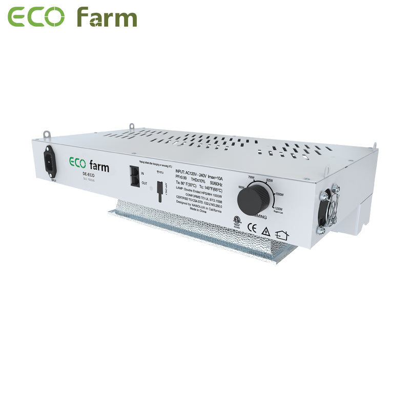 ECO Farm 1000W DE HPS/MH Controller Compatible Grow Light Kit-growpackage.com