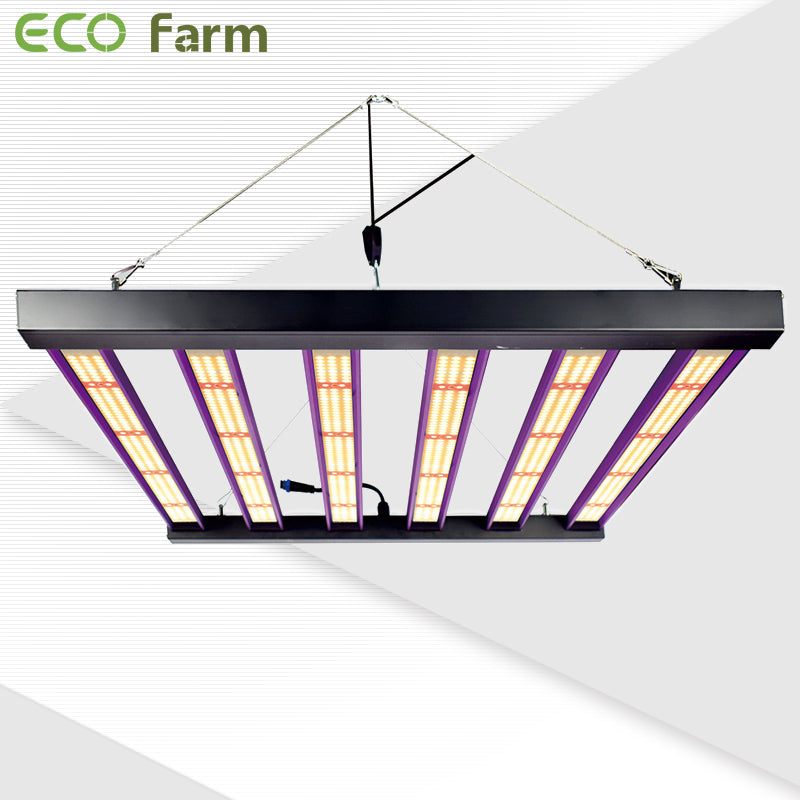 ECO Farm DBL5000 Full Spectrum LED Grow Light 480W for 4x4ft Coverage Dimmable Daisy Chain Commercial LED BAR