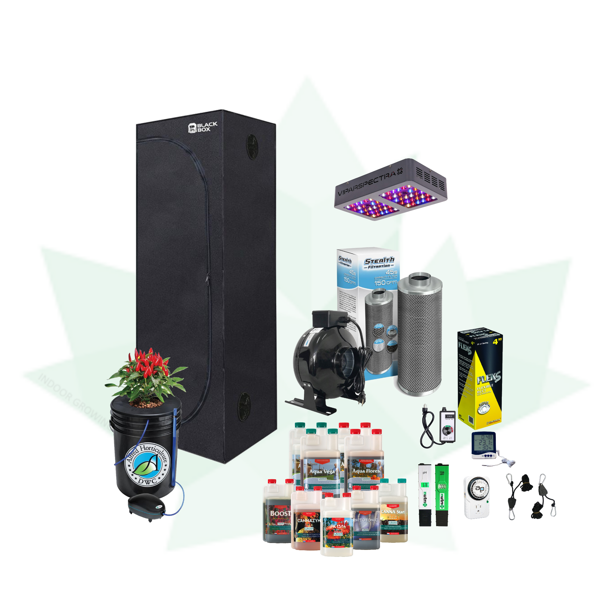LED Hydro Complete Starter Grow Kits for 1 Plant