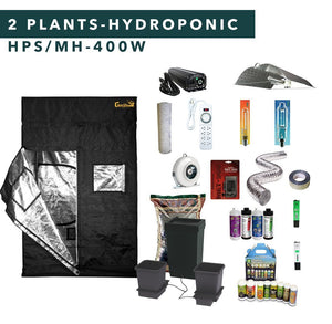 3' X 3' HID Hydroponic Complete Indoor Grow Tent Kits for 2 Plants