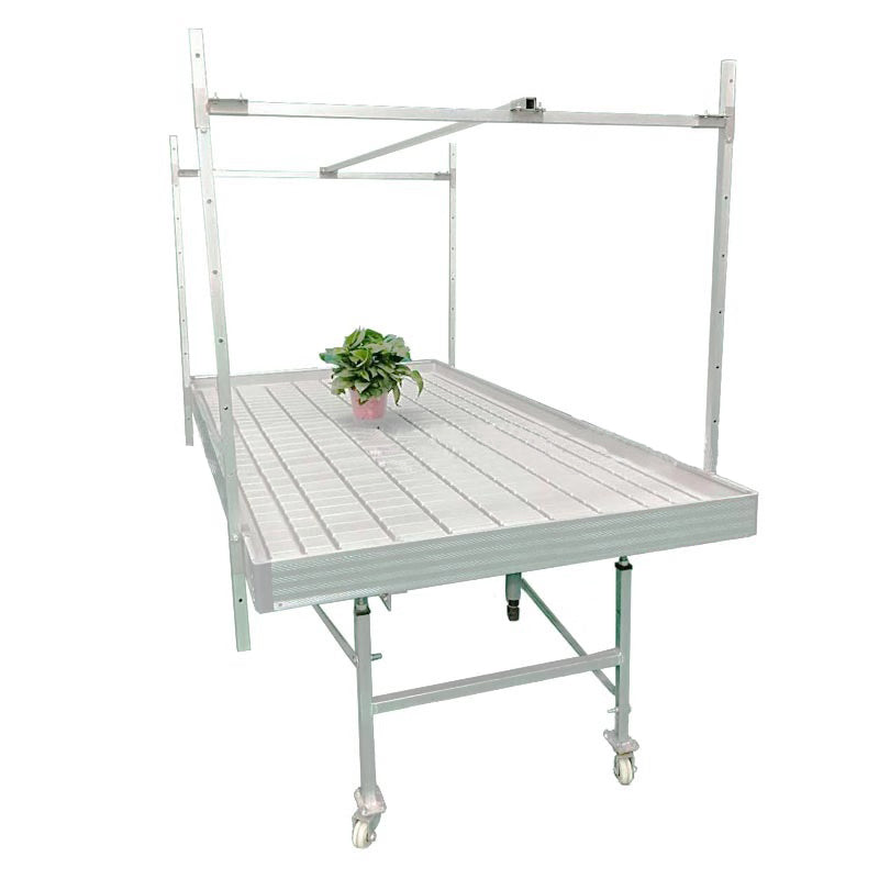ECO Farm Movable Hydroponic Grow Drain Table Flood Trays Growing Systems for Propagating Seedling-growpackage.com