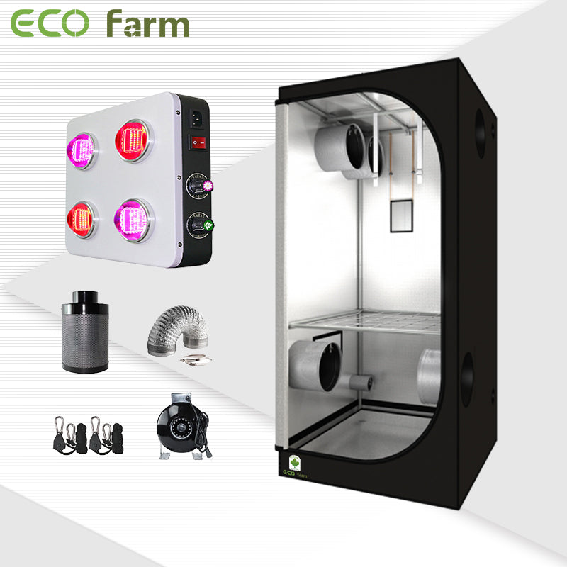 ECO Farm 3'*3' Essenital LED Grow Package for 2 Plants-growpackage.com