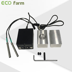ECO Farm 3x5inch Rosin Heat Press Kits Concave Plates With Dual Heater Rod-growpackage.com
