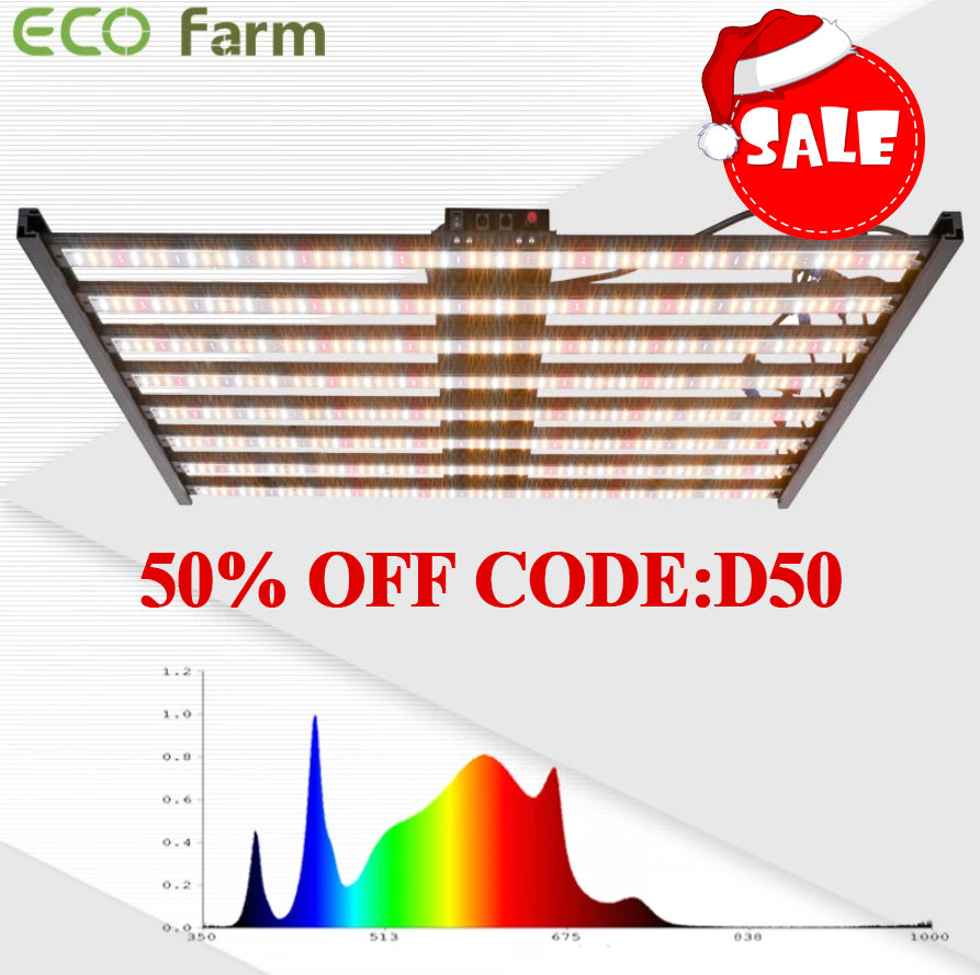 ECO Farm ECOD Samsung UV+ IR 480W/640W/800W/1000W Dimmable LED Grow Light