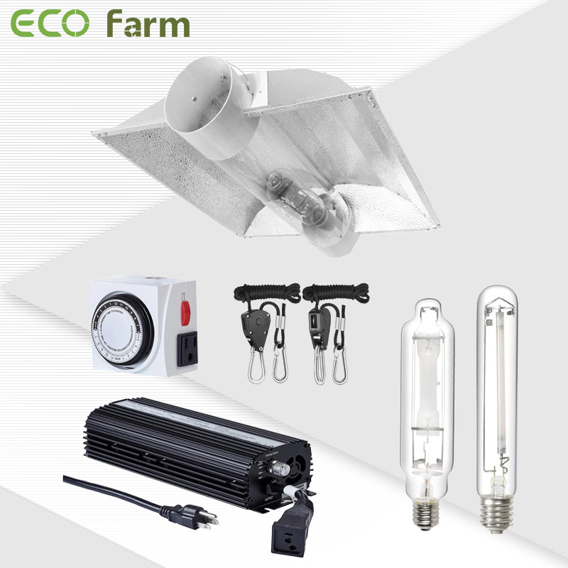 ECO Farm 400W HPS/MH Horticulture Cool Tube Reflector Grow Light System Kits-growpackage.com