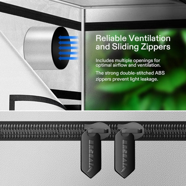 VIVOSUN G448 Upgraded 4x4 Mylar Grow Tent with 19mm Poles