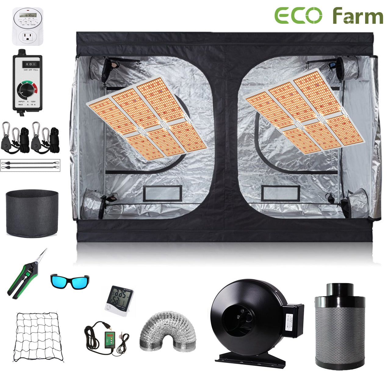 ECO Farm 8*4FT(96*48*80inch)DIY Grow Package