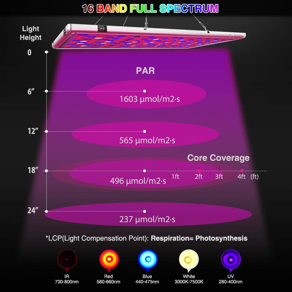 ECO Farm 60W Supplemental LED Grow Light-growpackage.com