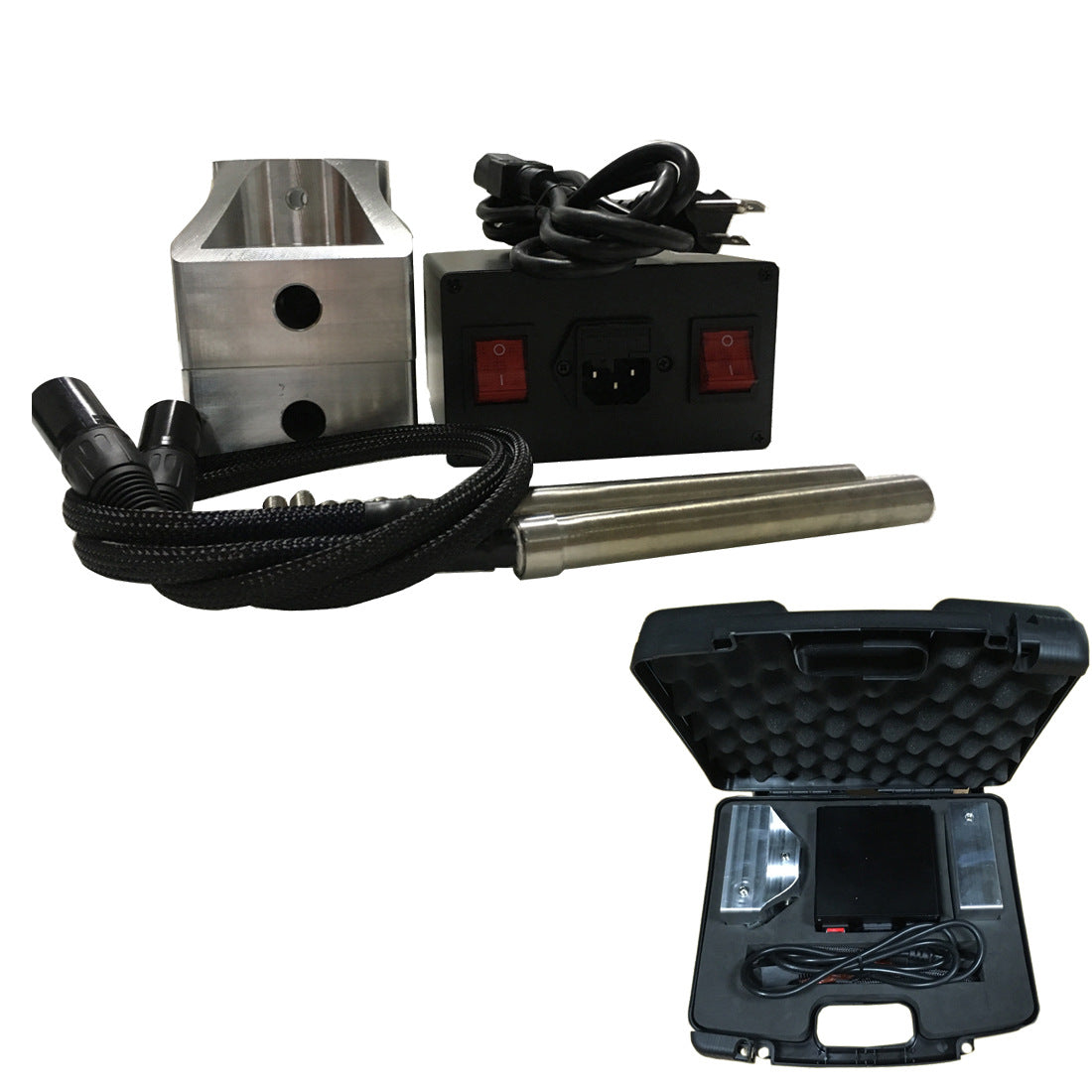 ECO Farm 3x5inch Rosin Heat Press Kits Convex Plates With Dual Heater Rod-growpackage.com