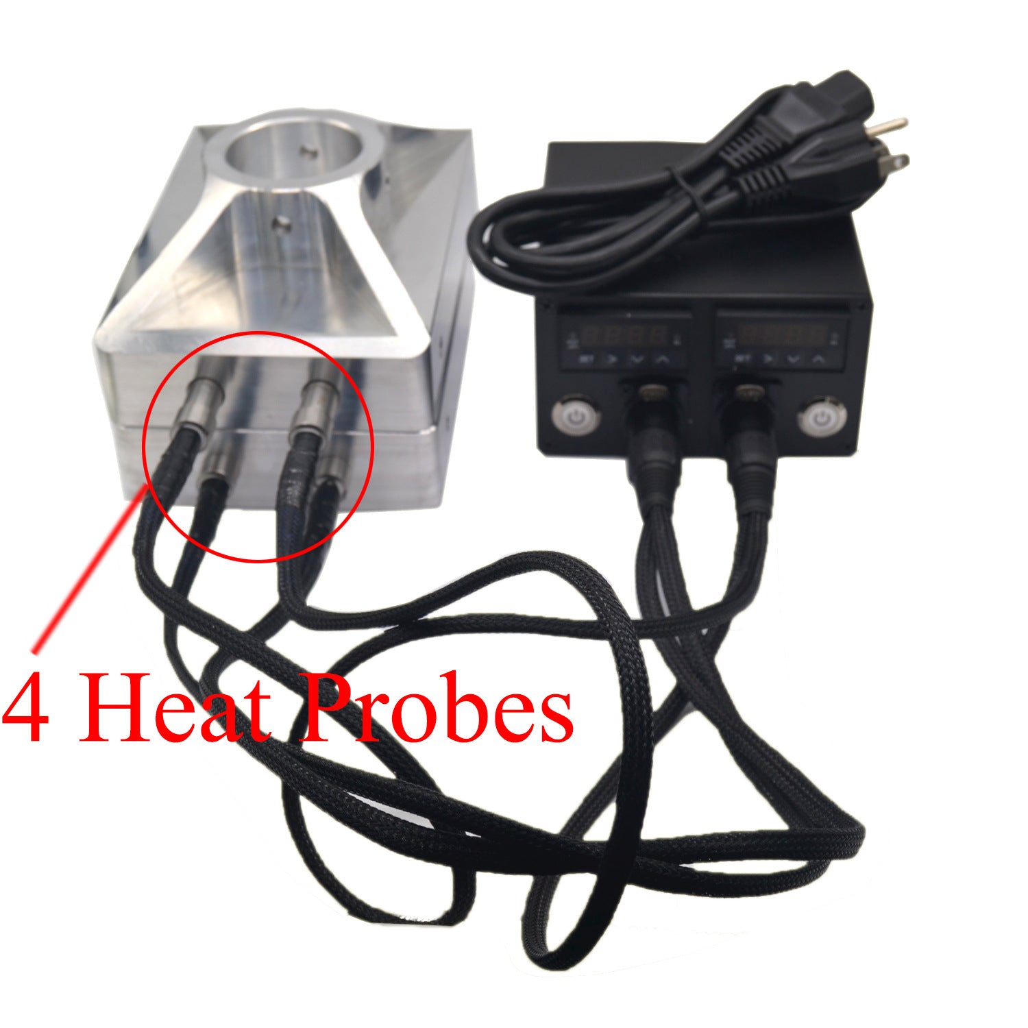 ECO Farm 4"x7" Rosin Heat Press Convex Plate Kit With Four Heating Rod-growpackage.com