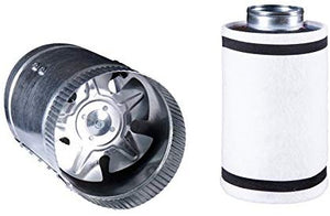 Hydro Crunch 4 inch Booster Fan & Carbon Filter