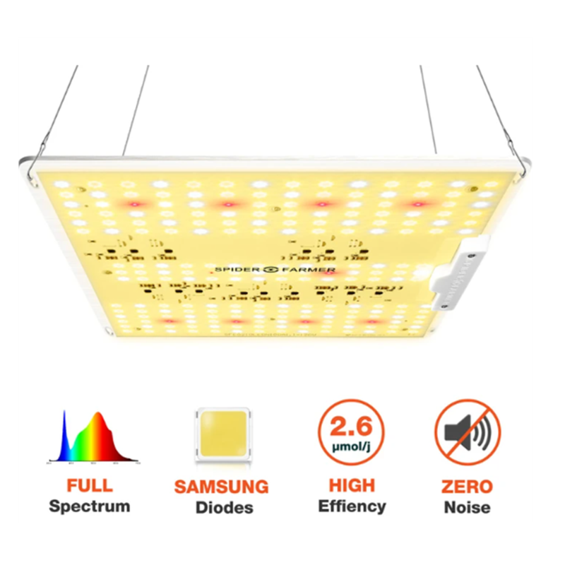 Spider Farmer New SF1000D Series Full Spectrum 100W LED Grow Light With Samsung Diodes