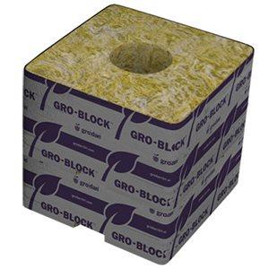 Grodan GRO-BLOCKS DELTA 4X4X4'' UNWRAPPED (box of 144) in Canada - IndoorGrowingCanada