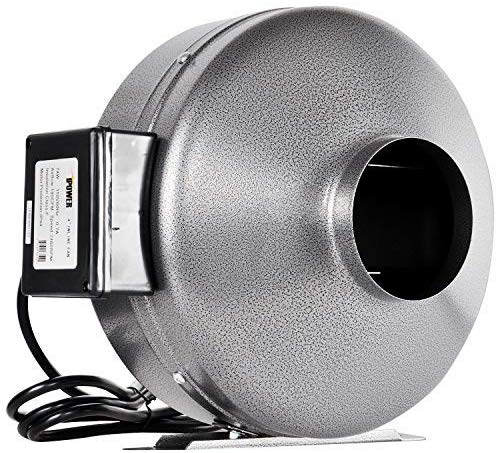 iPower GLFANXINLINE4 4 Inch 190 CFM Inline Duct Ventilation Fan HVAC Exhaust Blower for Grow Tent