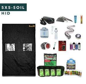 5' X 5' HID Soil Complete Indoor Grow Tent Kits for 6 Plants