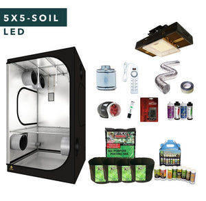 5' X 5' LED Soil Complete Indoor Grow Tent Kits for 6 Plants