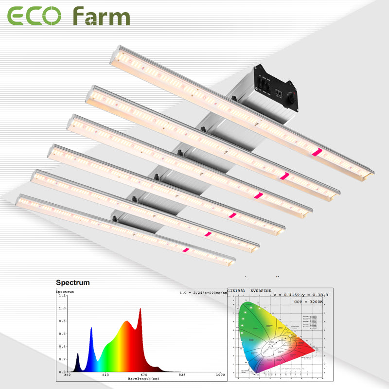ECO Farm LUX 600W Samsung LM301B UV+ IR Dimmable LED Grow Light
