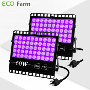 ECO Farm 2 Pack 60W UV Supplemental LED Grow Light-growpackage.com