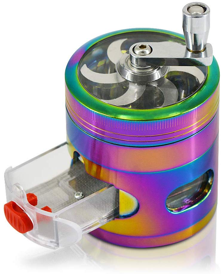 ECO Farm Herb Grinder Rainbow Spice Grinder with Drawer-growpackage.com