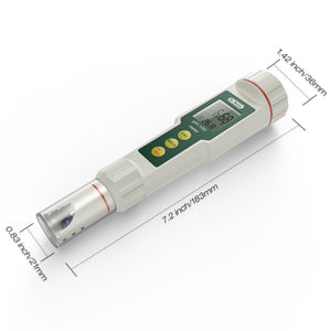 Dr.meter 0.01 Resolution High Accuracy Pocket Size pH Meter with ATC, 0-14pH Measurement Range
