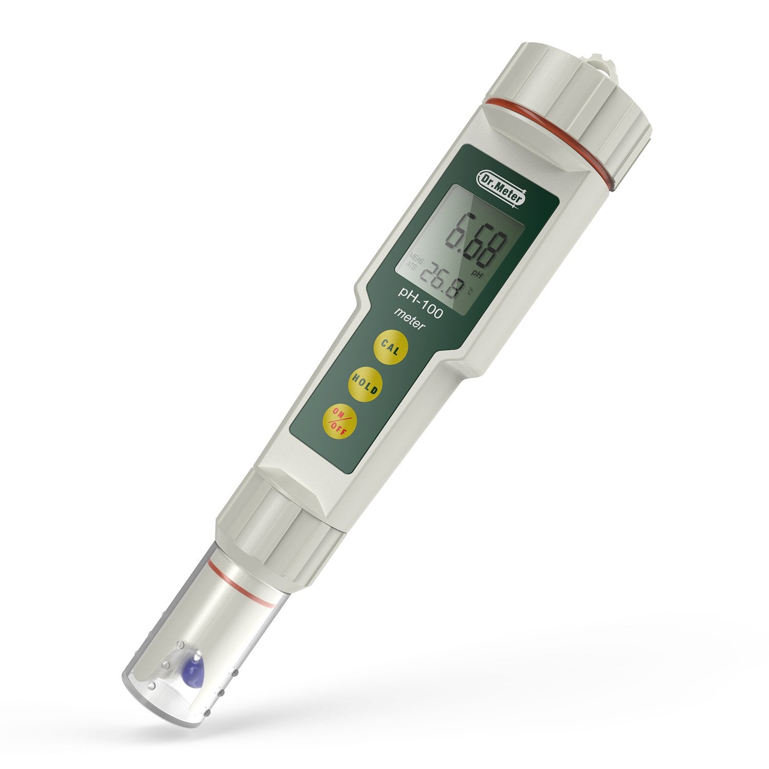 Dr.meter 0.01 Resolution High Accuracy Pocket Size pH Meter with ATC, 0-14pH Measurement Range