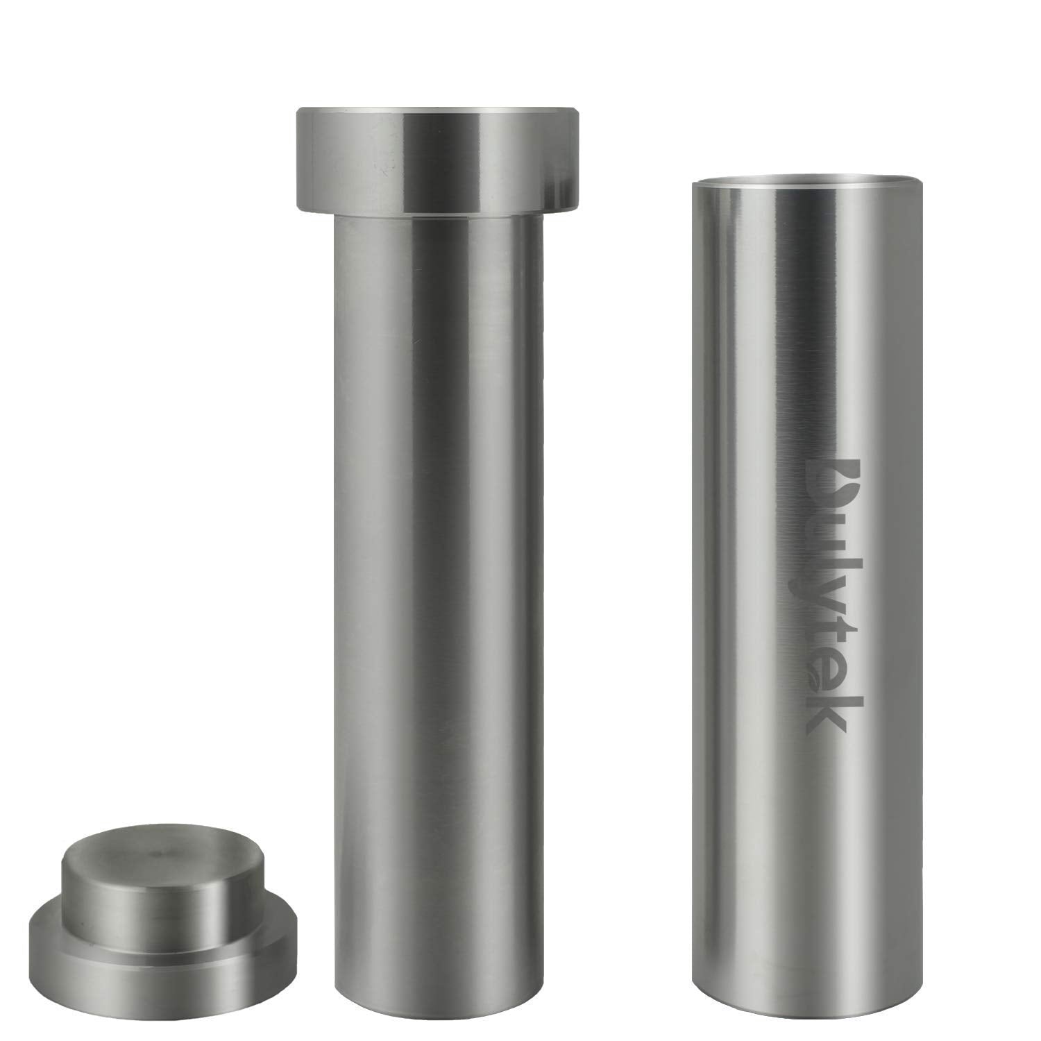 Dulytek Hammer Style Pollen/Herb Press - Cylinder Food-Grade Stainless Steel - Large Size - 4.5" Height, 22mm Inner Diameter