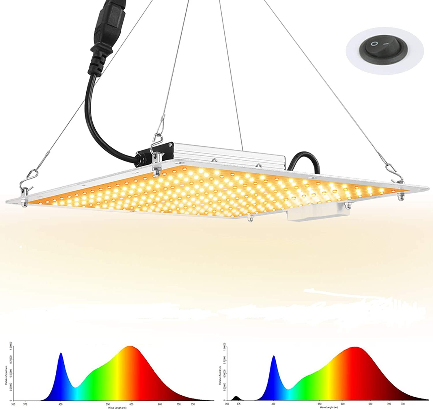 Carambola 1000W LED Grow Light 2x2 ft Sunlike Full Spectrum LED Grow Light