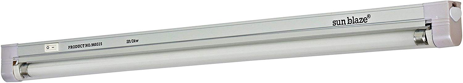 Sun Blaze T5 Fluorescent - 2 ft. Fixture | 1 Lamp | 120V - Indoor Grow Light Fixture for Hydroponic and Greenhouse Use