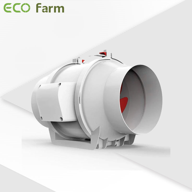 ECO Farm 4"/6"/8"Ventilation Exhaust In-line Fan （White）-growpackage.com