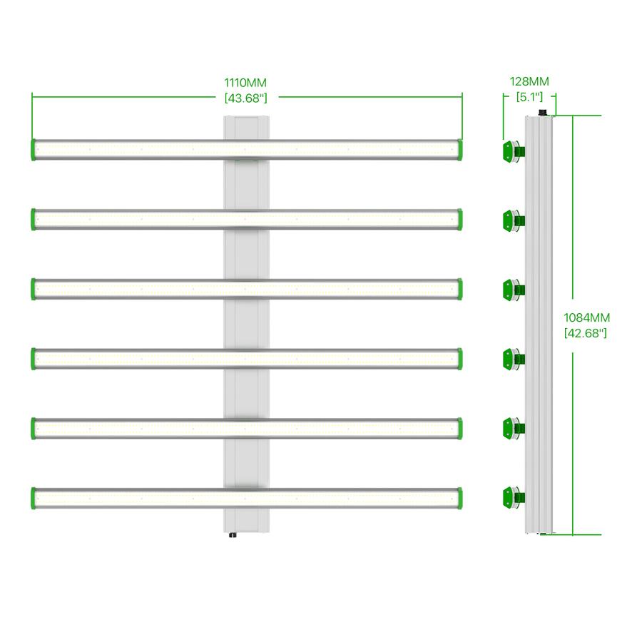 GROPLANNER  LED GROW LIGHT 640W- GROPLANNER I SERIES