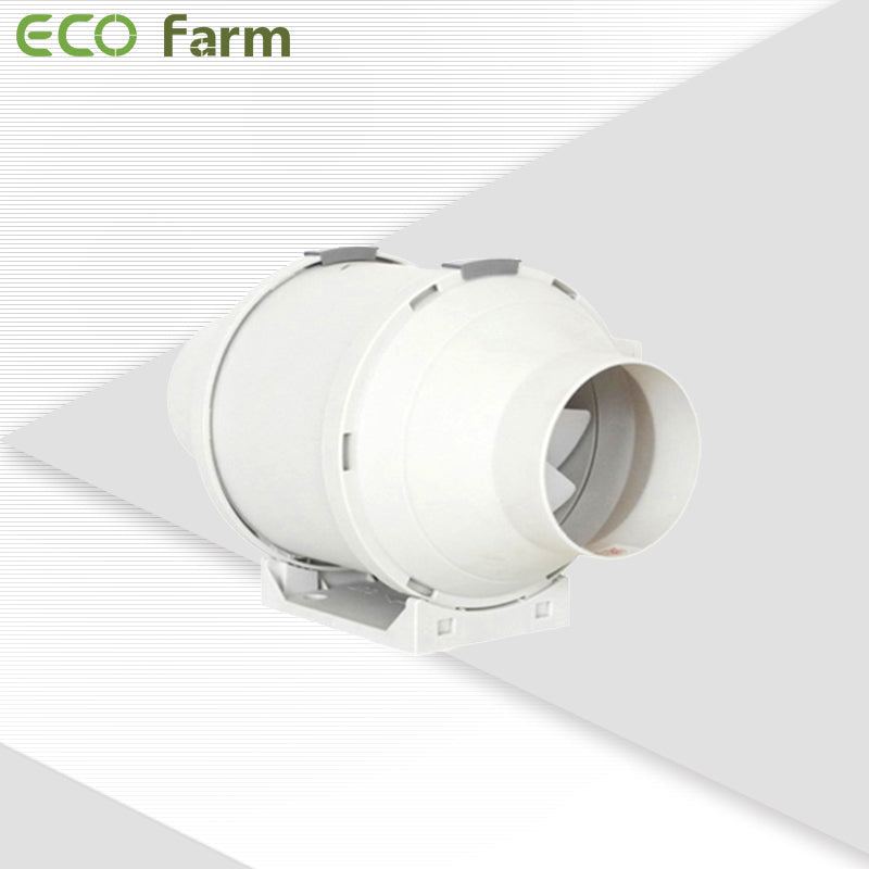 ECO Farm 4/6/8 Inch In-line Fan Exhaust and Intake Fan for Grow Room-White