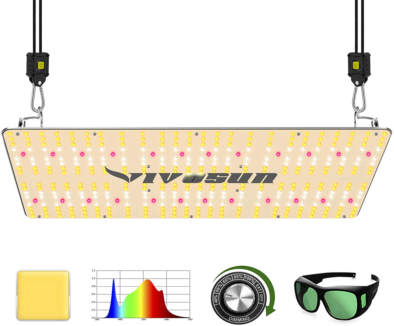 VIVOSUN VS2000 Samsung LM301H Full Spectrum LED Grow Light