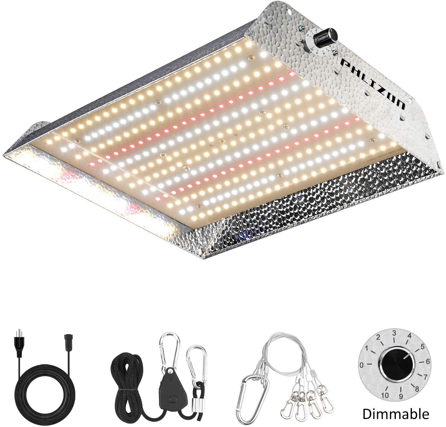 Phlizon 600W Dimmable Plant LED Grow Light Full Spectrum Grow Light