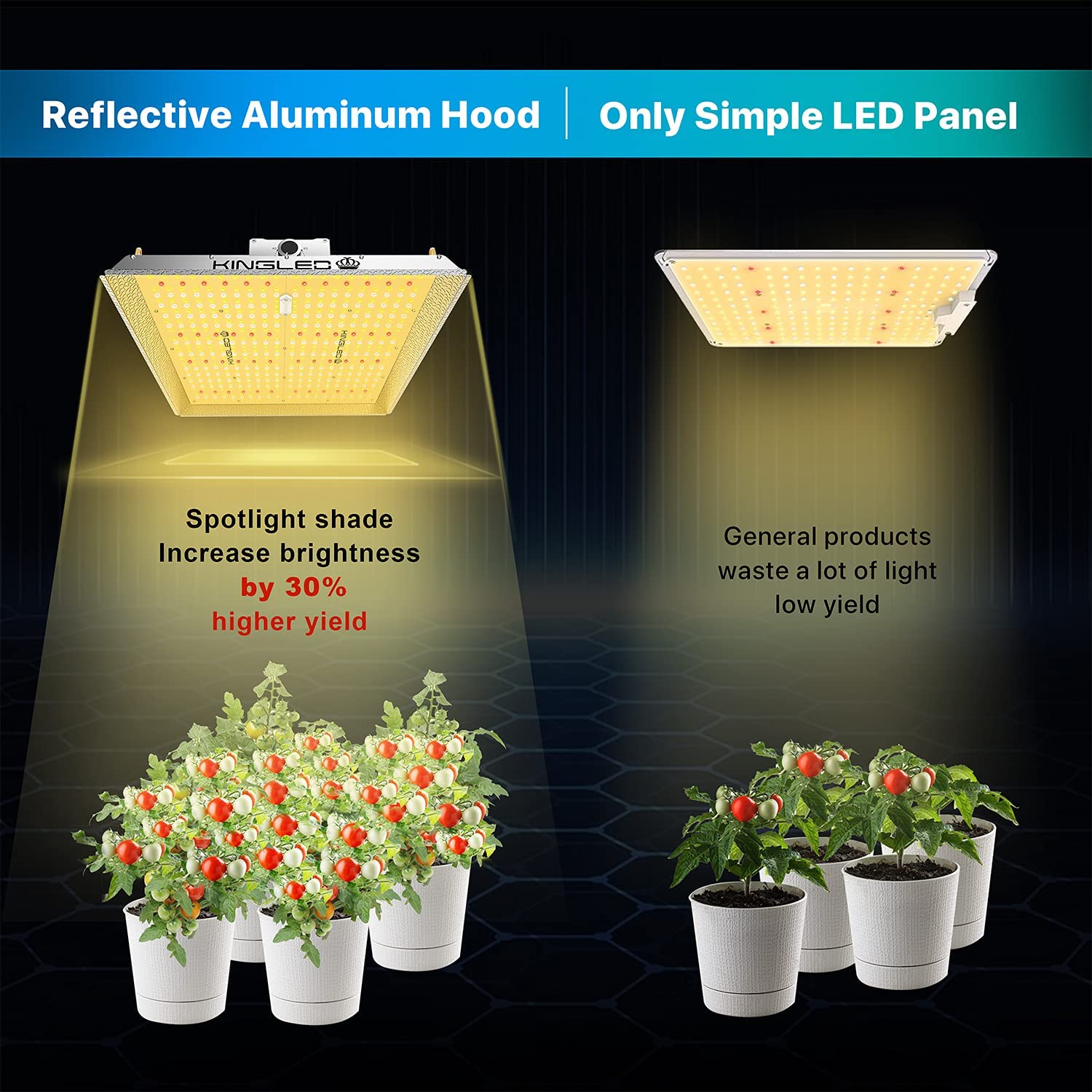 Sober hydrogen Dum Best KingLED UL2000 LED Grow Light for Indoor Hydroponic Plants -  GrowPackage.com