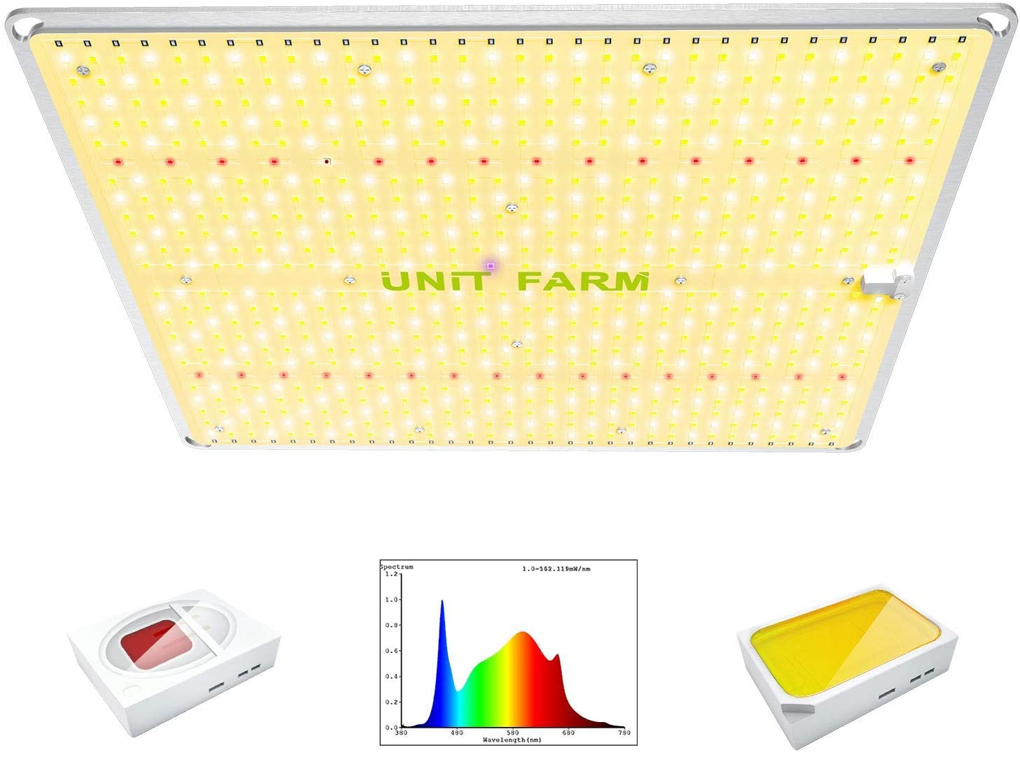 UNIT FARM UFS3000 LED Grow Lights for Indoor Plants OSRAM Diodes Include IR UV