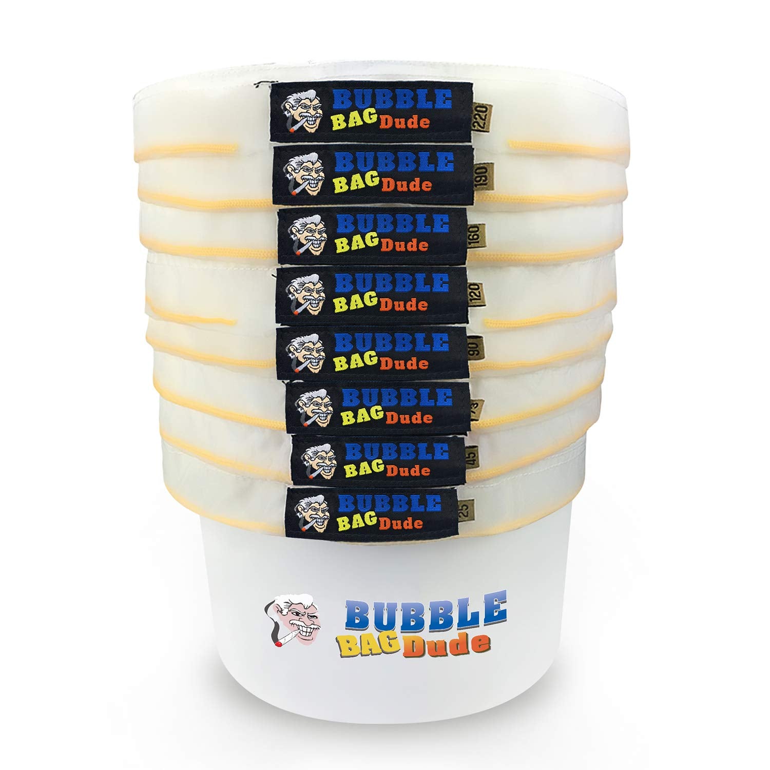 BUBBLEBAGDUDE 5 Gallon 8 Bubble Bags Set