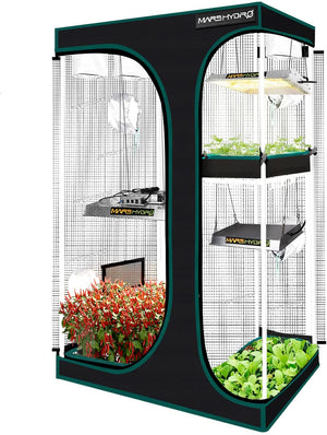 MARS HYDRO 48"x36"x71"Grow Tent 4x3ft 2-in-1 Grow Tents for Indoor Growing
