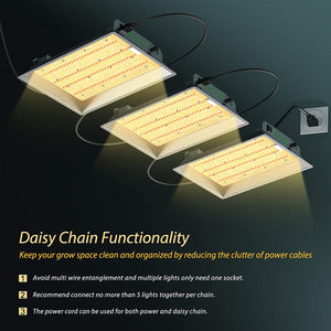 iPlantop Daisy Chain 1500W LED Grow Light