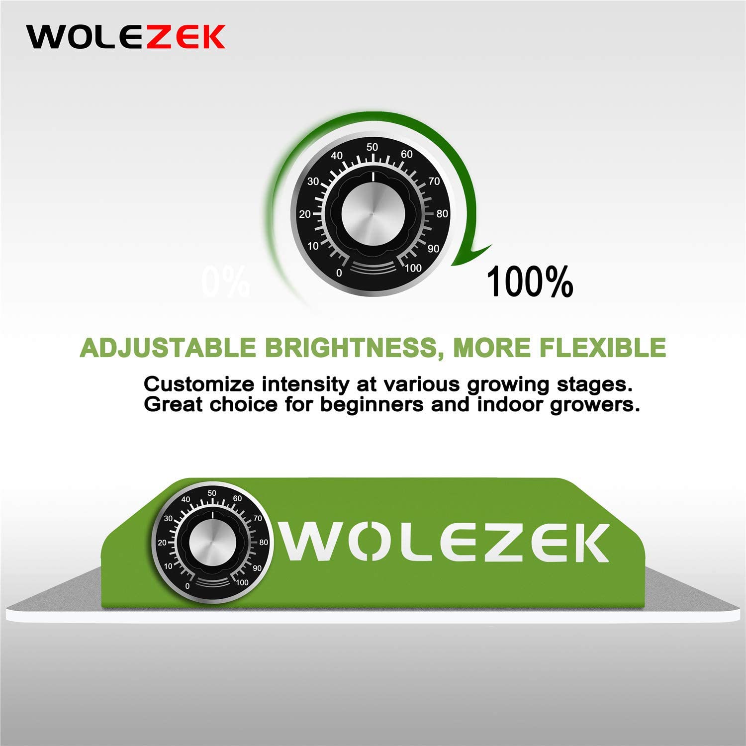 Wolezek G1000 Dimmable Samsung Diodes Sunlike Full Spectrum LED Grow Light