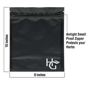 Herb Guard Large Smell proof Bags 8x10 inches (Pack of 15)