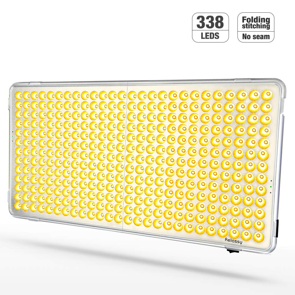 Relassy 300W LED Grow Light Panel for Indoor Plants Veg and Flower
