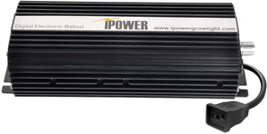 iPower GLBLST1000D Horticulture 1000 Watt Digital Dimmable Electronic Ballast for Hydroponic HPS MH Grow Light, 1000W, Black