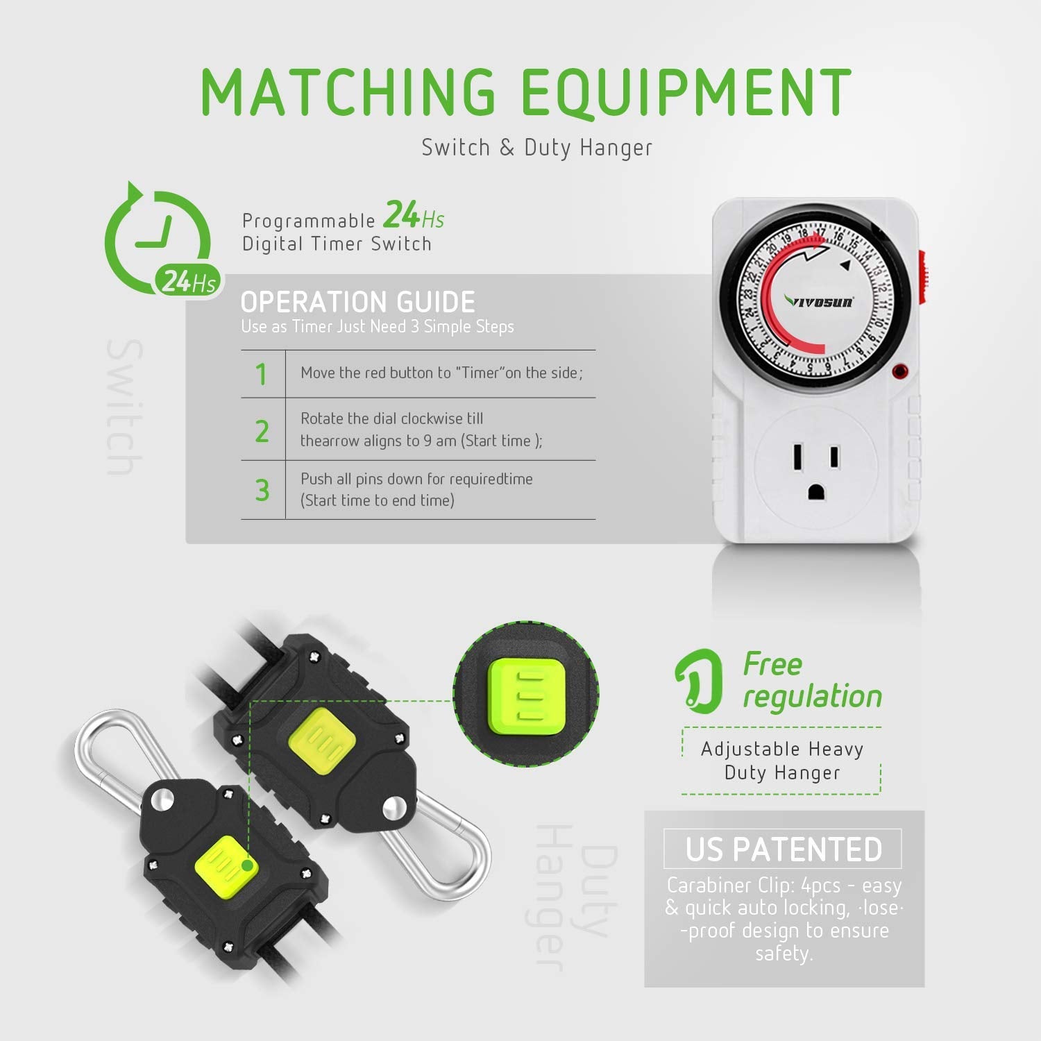 VIVOSUN 400 Watt HPS Grow Light Gull Wing Reflector Kit - Easy to Set up
