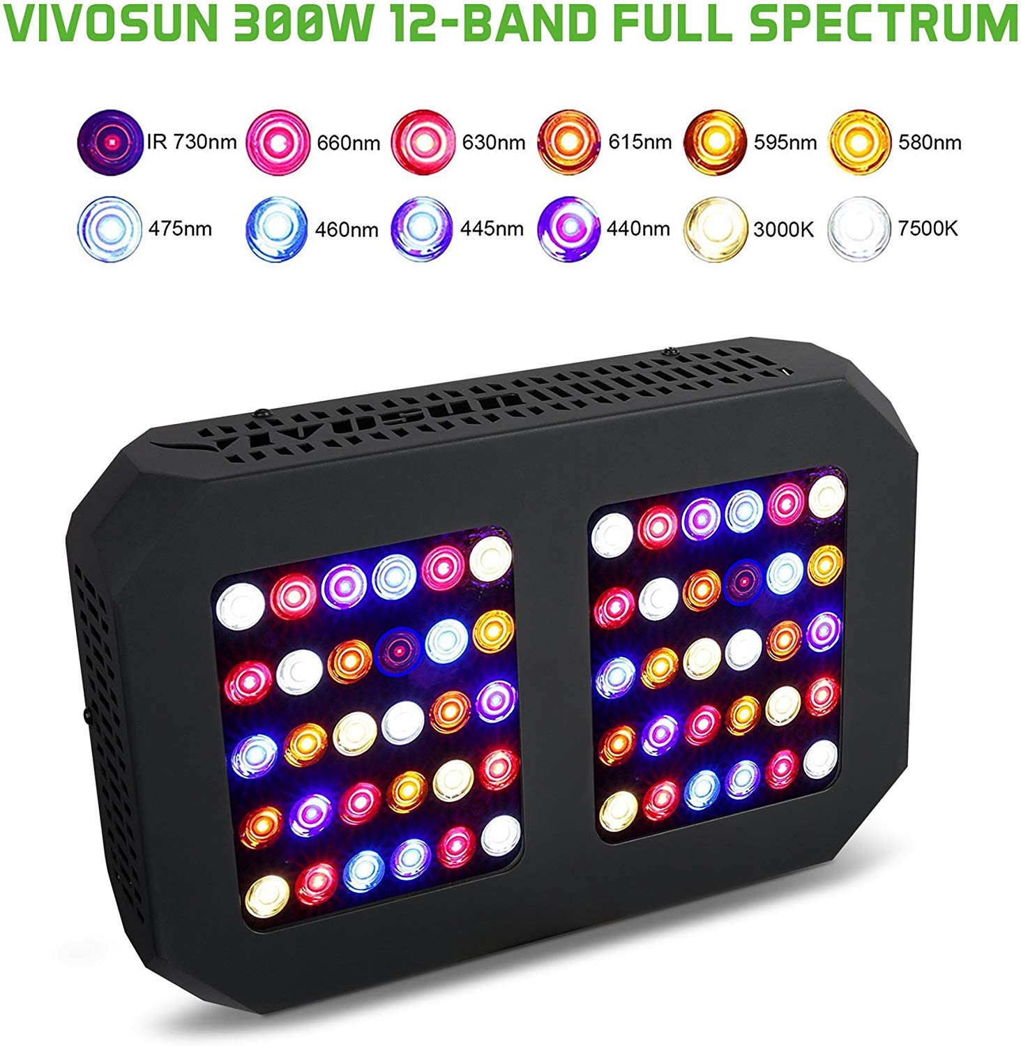 VIVOSUN 300W LED Grow Light Full Spectrum