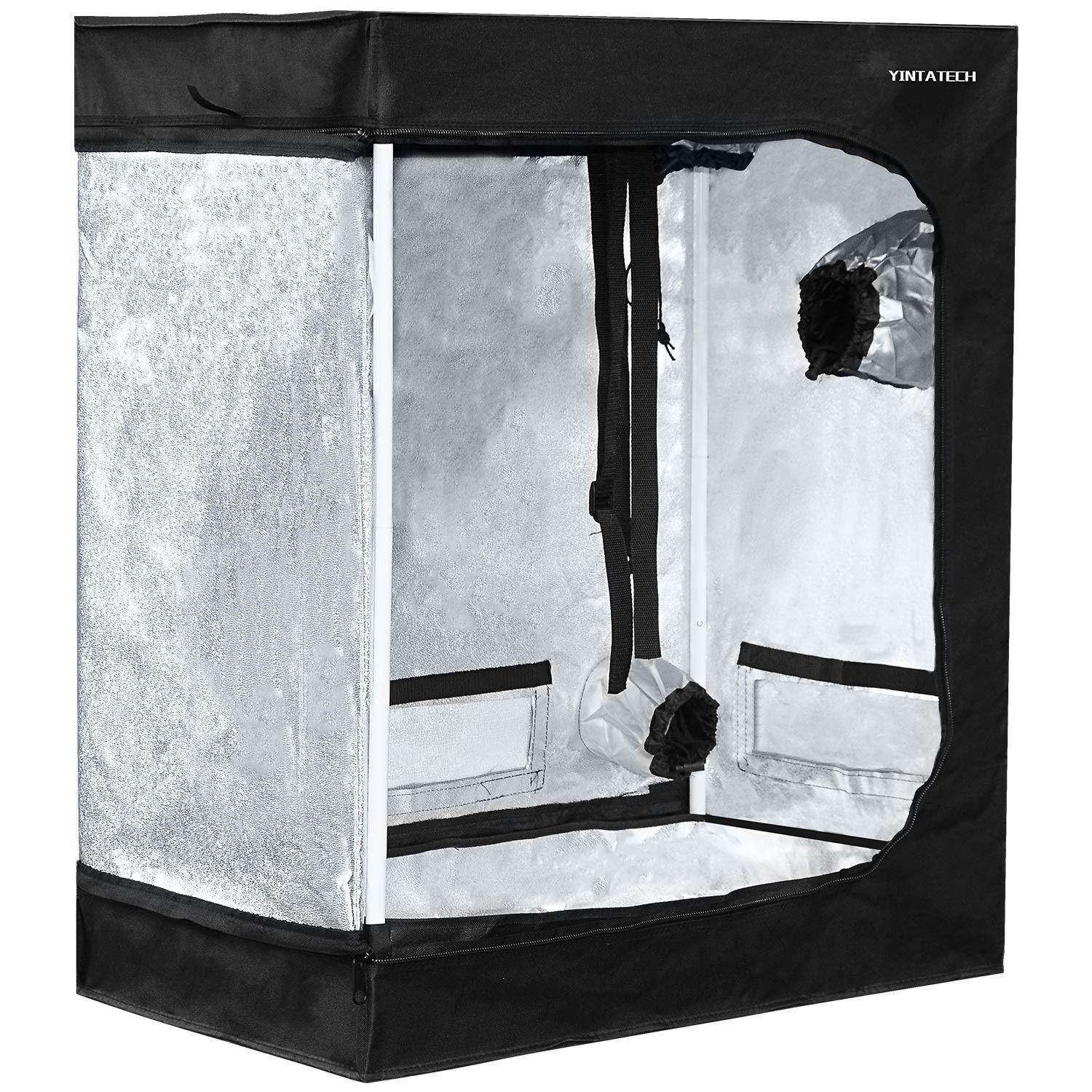 YINTATECH 30"x18"x36" Plant Grow Tent, Reflective Mylar 600D Oxford Fabric Growing Room, with Waterproof Floor Tray, for Indoor Gardening Hydroponic Plant Germination Growing